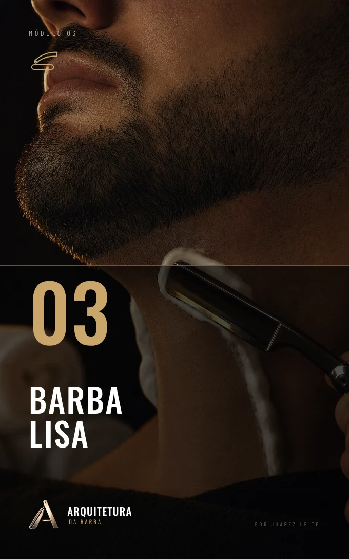 Capa do módulo 03, Barba lisa